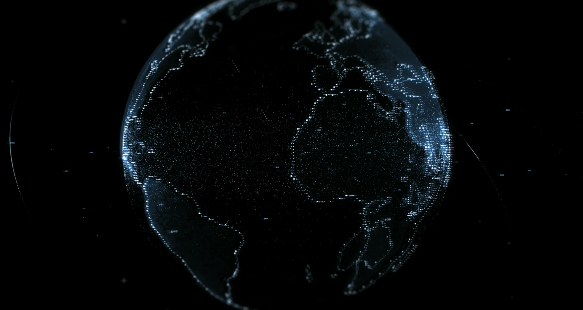 Digital Rotating Earth Video Template